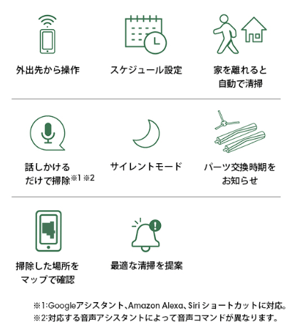 iRobot Homeアプリで簡単に操作できる