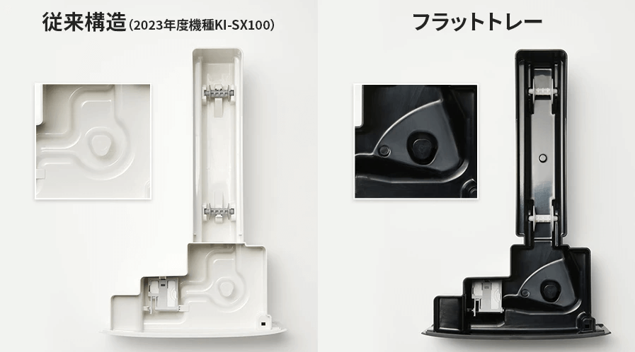 KI-TX100(新型モデル)のフラットトレー