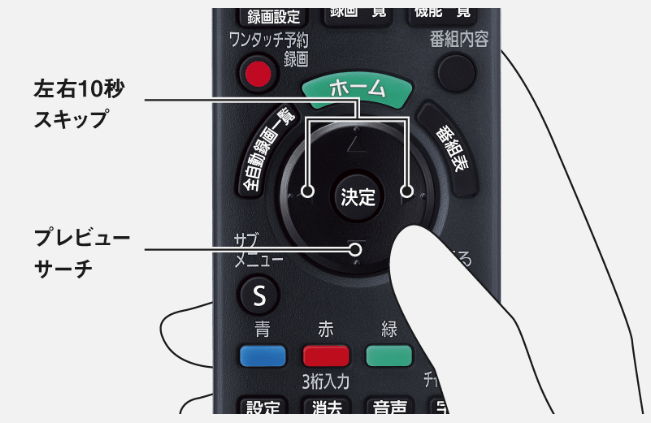 DMR-4X1003(新型モデル)のリモコン操作