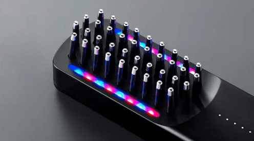 エレキブラシの赤色青色LED