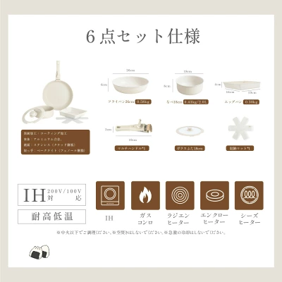PASSOフライパン6点セット