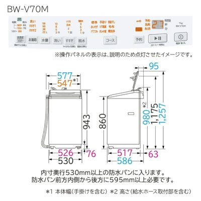BW-V70Mの特長