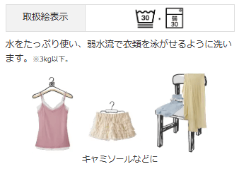 洗濯コース(デリケート3kg)
