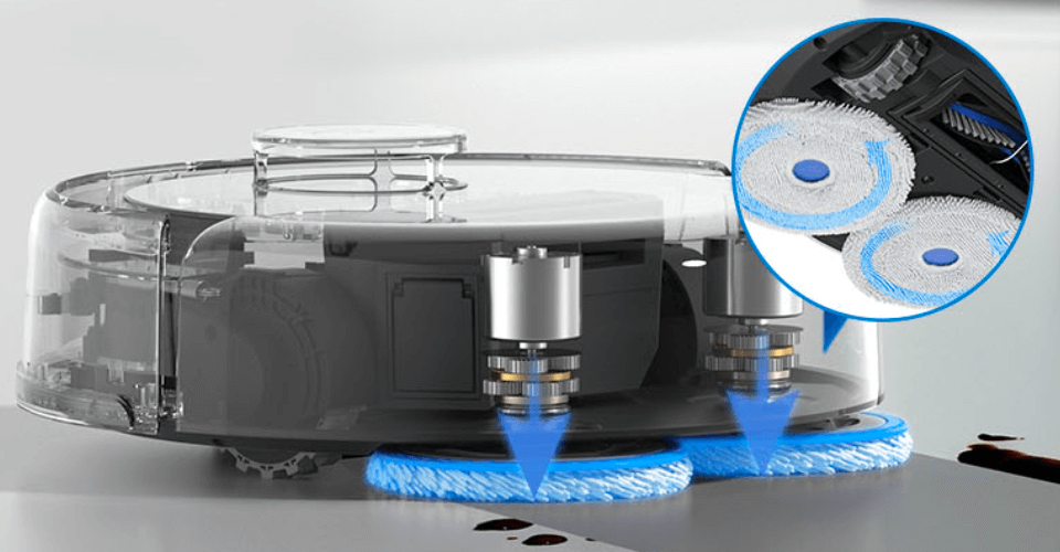 DEEBOT miniは OZMO Turbo 2.0
回転モッピングシステム