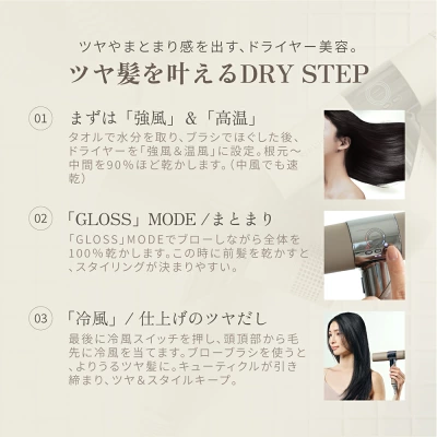 絹女 ヘアドライヤーの特長
