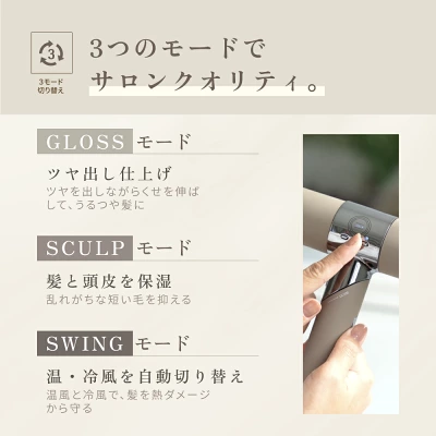 絹女 ヘアドライヤーの特長