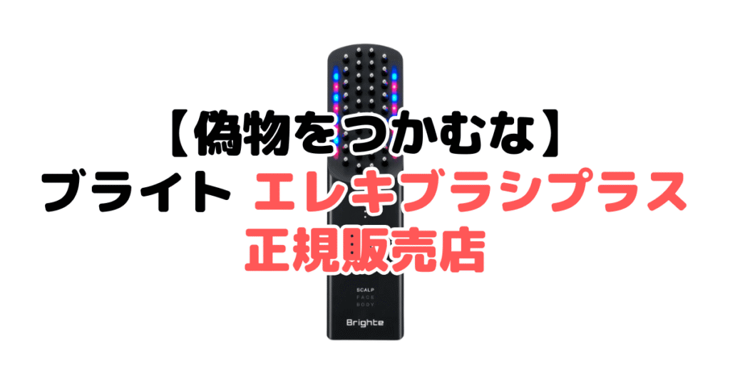 【偽物を回避】ブライト エレキブラシプラスの正規販売店