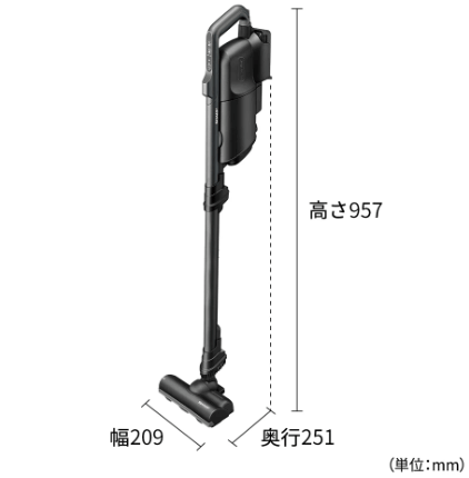 EC-KR2(型落ち)のサイズ