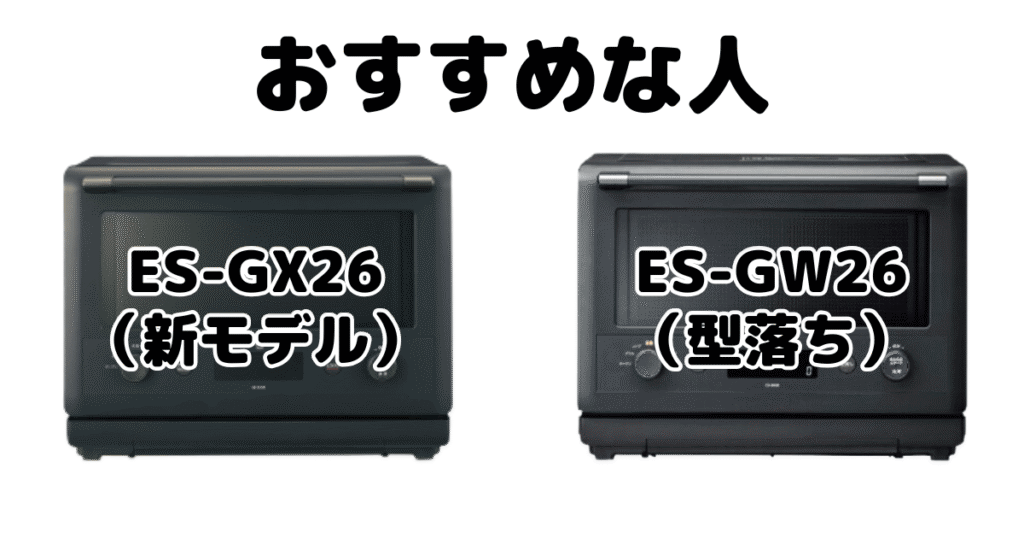 ES-GX26とES-GW26 象印 エブリノがおすすめな人