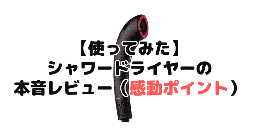 【使ってみた】シャワードライヤーの本音レビュー(感動ポイント)