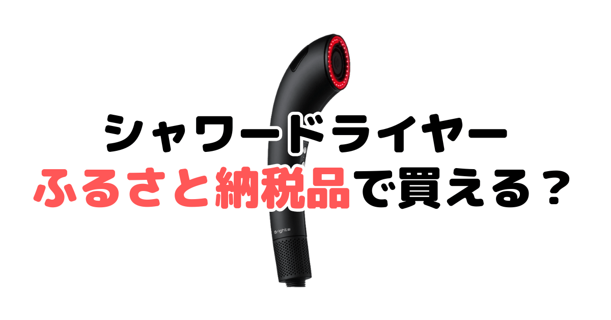 ブライトシャワードライヤーふるさと納税品で買える？家電のプロが解説
