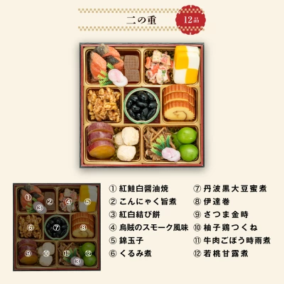 和風おせち料理「おもいやり」豪華 高級 三段重 3人前 38品（愛知県小牧市）