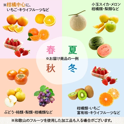 フルーツ王国和歌山のフルーツセット 1回2回4回定期便（和歌山県御坊市）