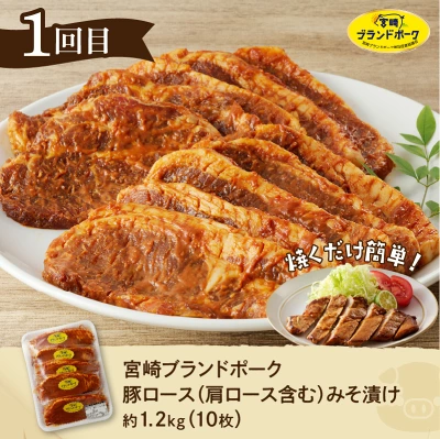 定期便 6回 鶏肉 豚肉 おかず セット（宮崎県延岡市）