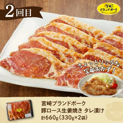 定期便 6回 鶏肉 豚肉 おかず セット（宮崎県延岡市）
