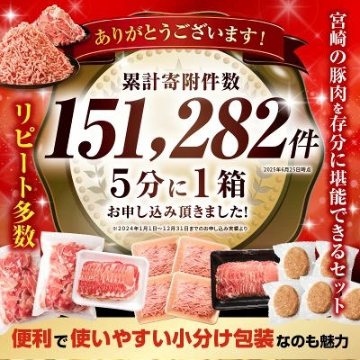 豚肉ロースバラエティセット 4.9kg 2.1kg（宮崎県宮崎市）