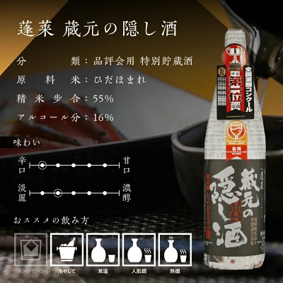 蓬莱 日本酒 蔵元の隠し酒・番外品 720ml