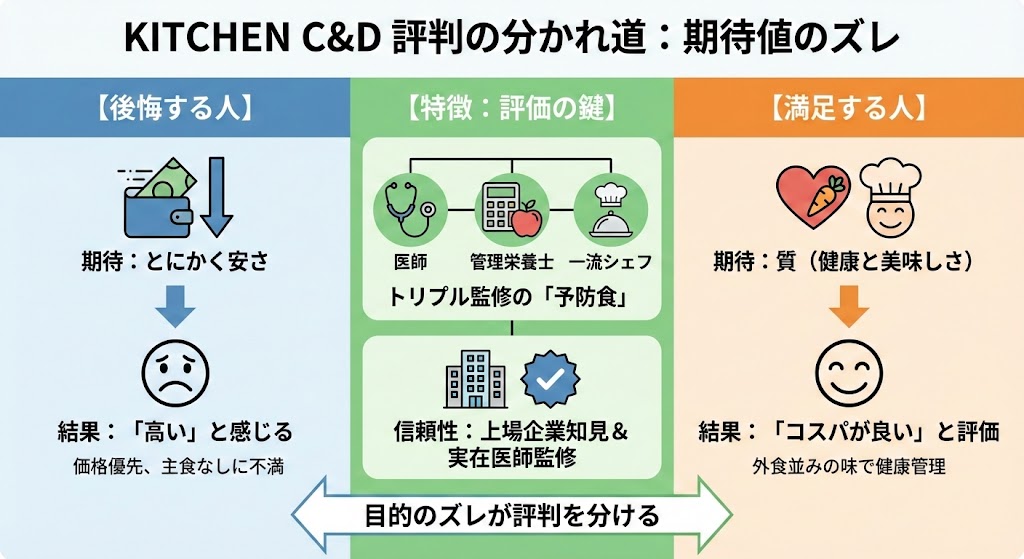 KITCHEN C&D(キッチンシーアンドディー)の評判を分析!「後悔する人」と「満足する人」の決定的な違い