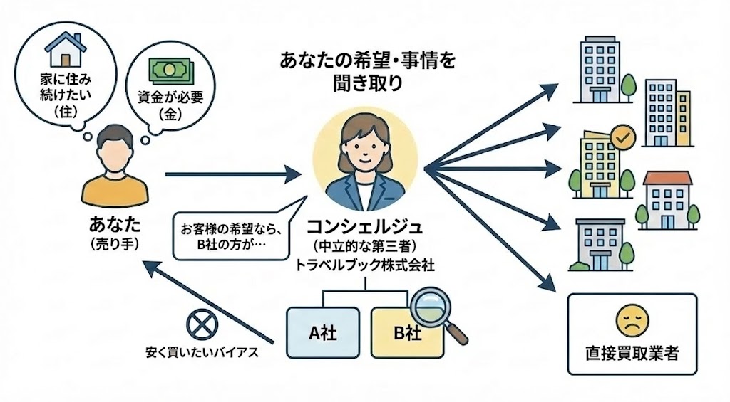2-1. 【運営会社】トラベルブック株式会社は「買い手」ではない?コンシェルジュの役割